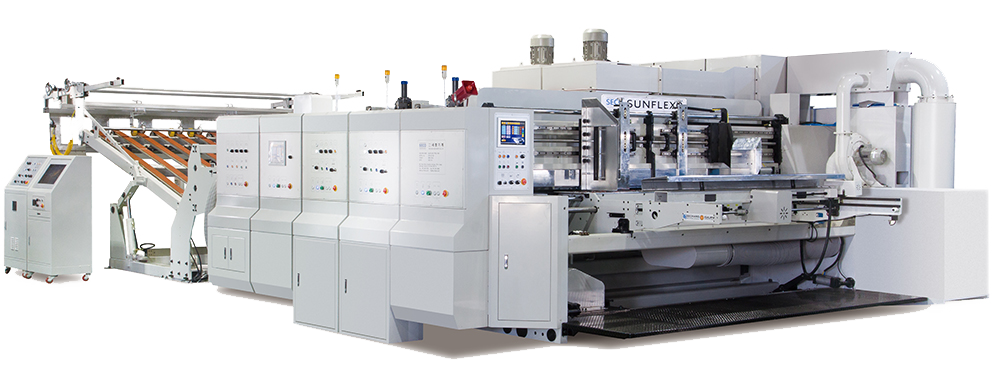 flexo folder gluer, feeder printer slotter